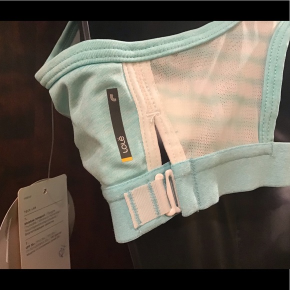 Lole “Alpine bra”, aqua splash heather, NWT, UPF - Picture 5 of 8